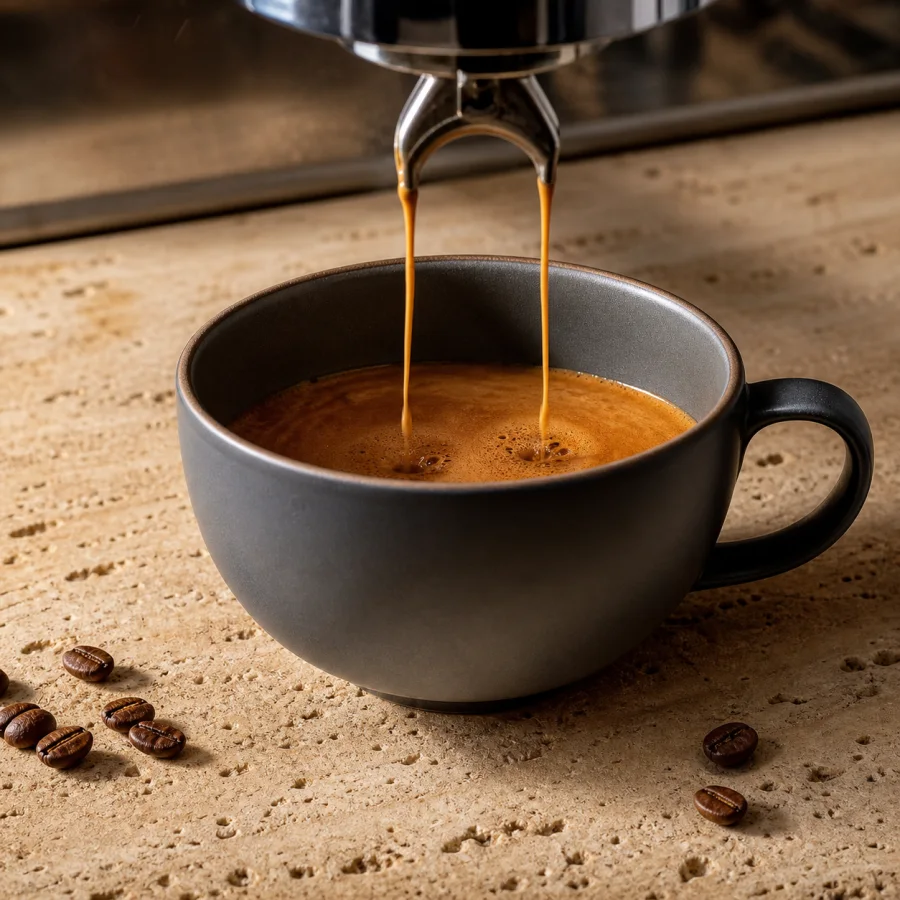 Café double chez Pizza Vitti à Bordeaux