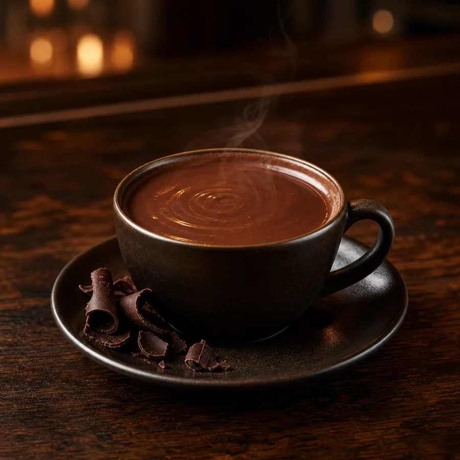 Chocolat chaud chez Pizza Vitti à Bordeaux