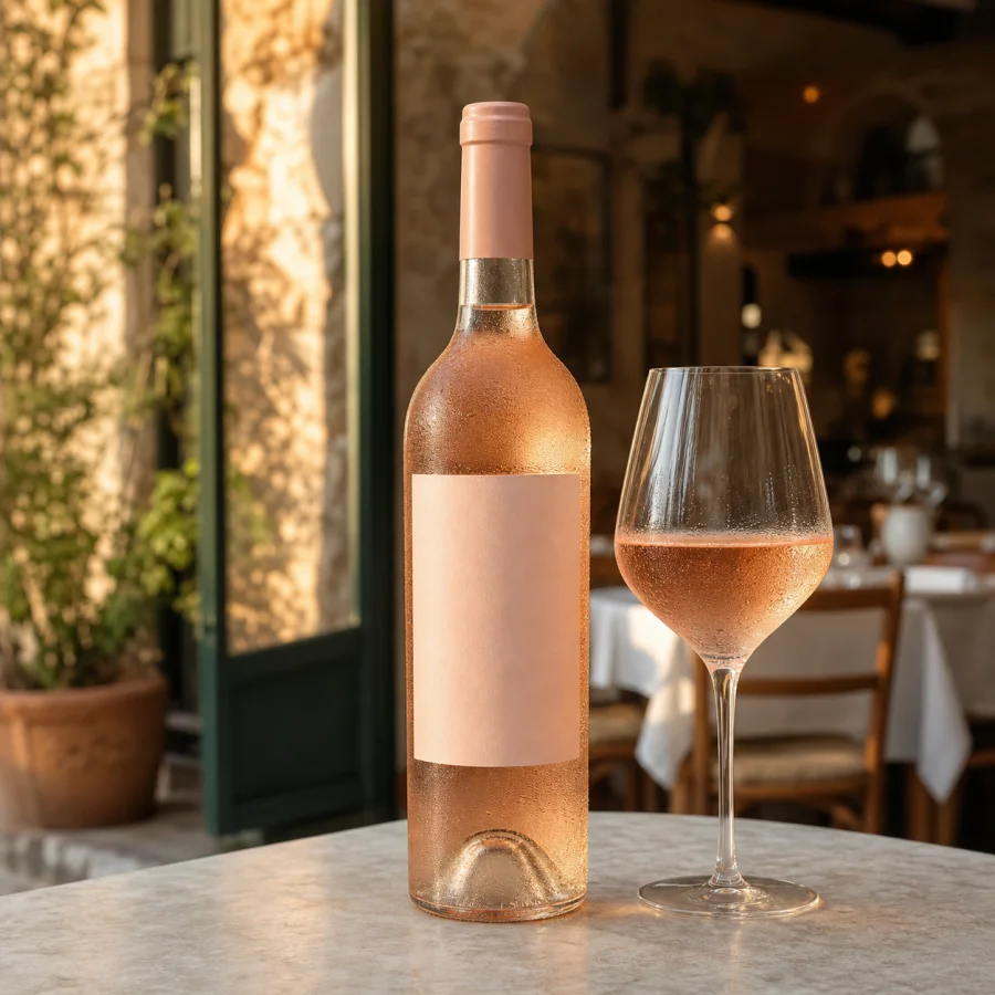 Lambrusco rosé chez Pizza Vitti à Bordeaux