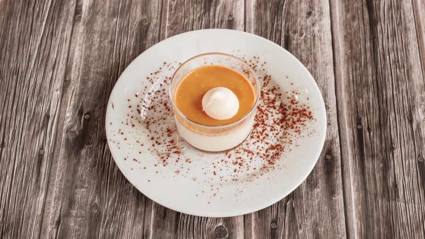 Panna cotta au caramel beurre salé chez Pizza Vitti à Bordeaux